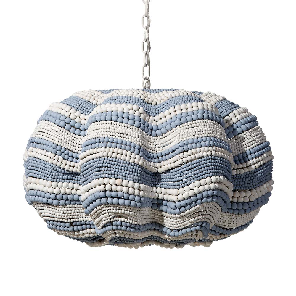 Clamshell Chandelier in Blue (Extra Large).