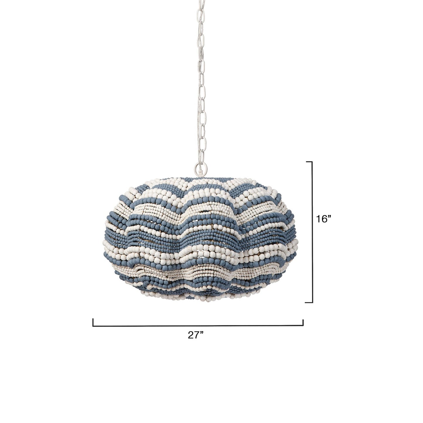 Clamshell Chandelier - line drawing.