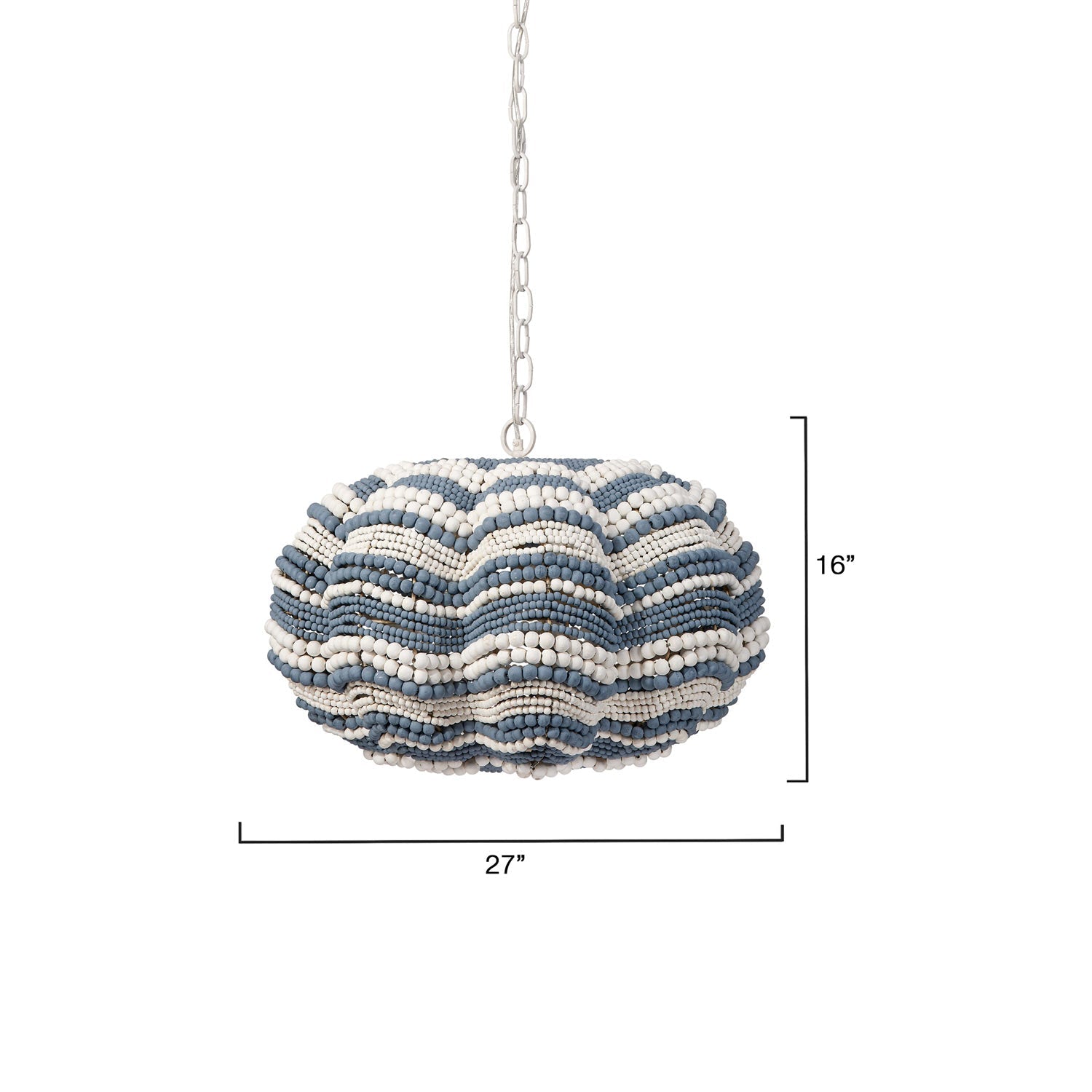 Clamshell Chandelier - line drawing.