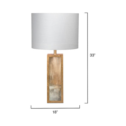 Cloudscape Table Lamp - line drawing.