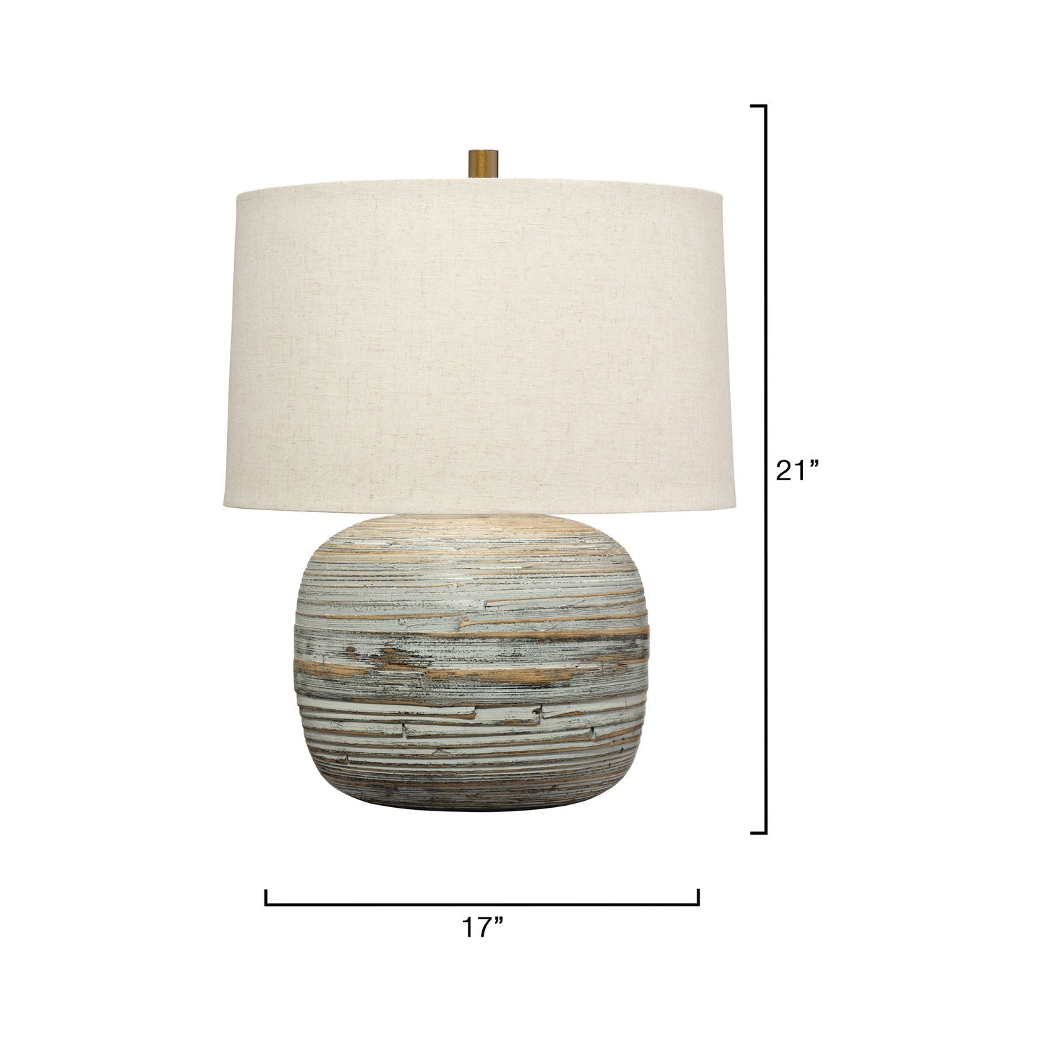 Cocoon Table Lamp - line drawing.