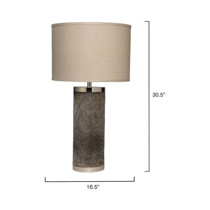 Column Table Lamp - line drawing.