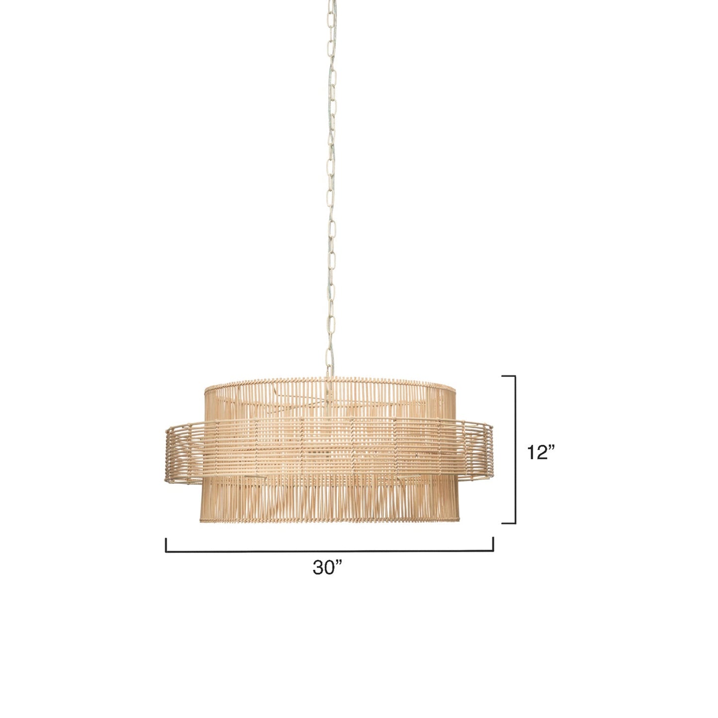 Concentric Pendant Light - line drawing.