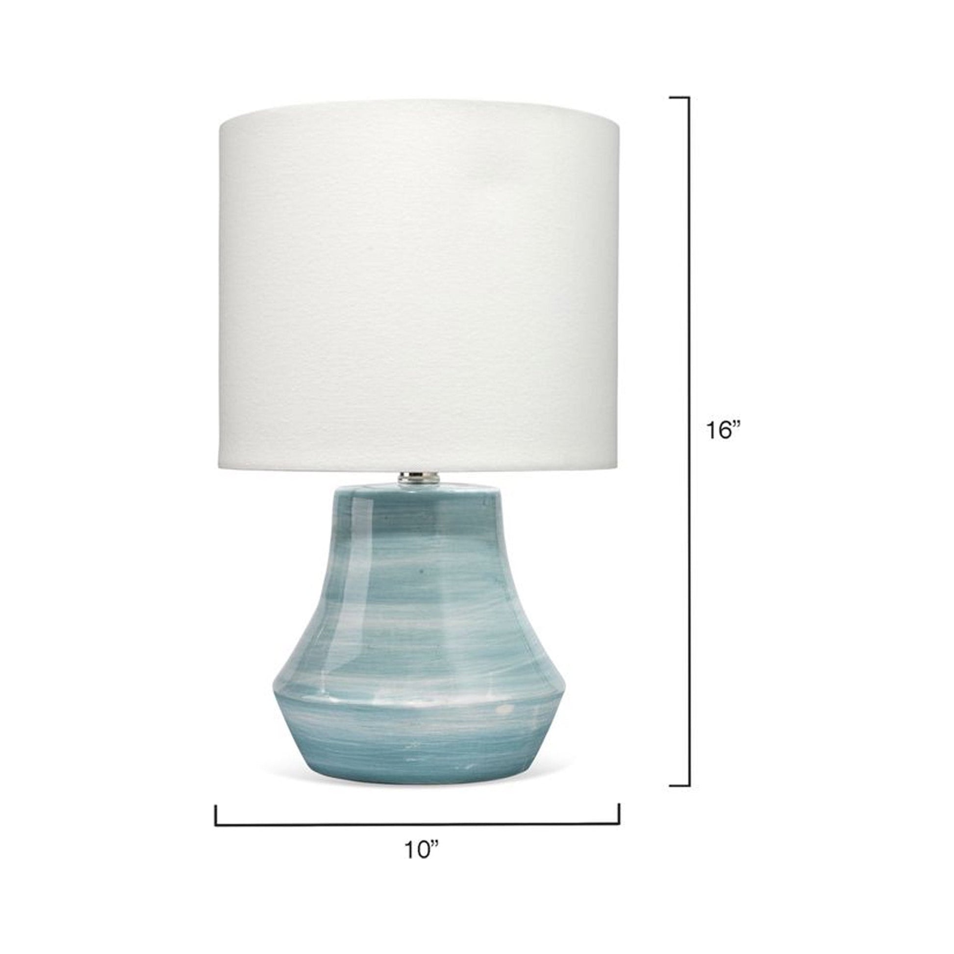 Cottage Table Lamp - line drawing.