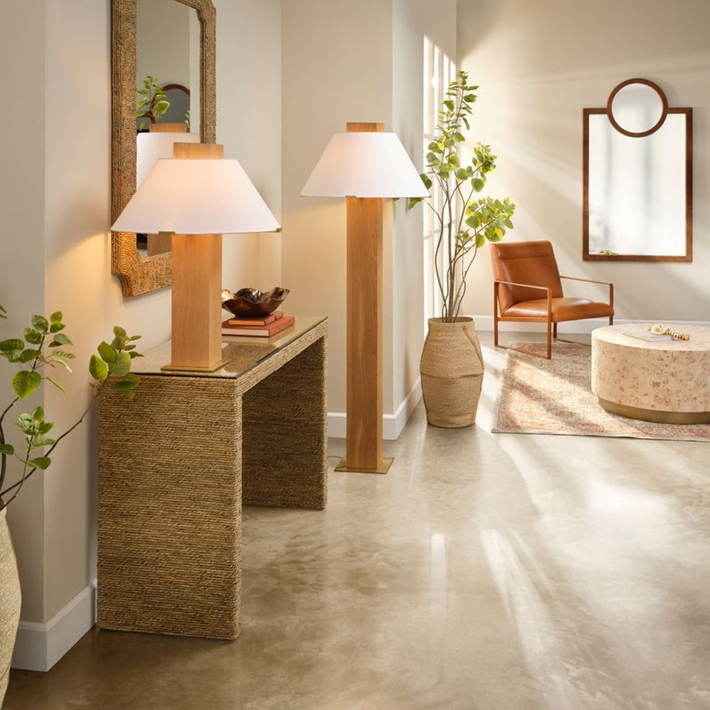 Craftsman Floor Lamp in living room.