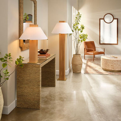 Craftsman Floor Lamp in living room.