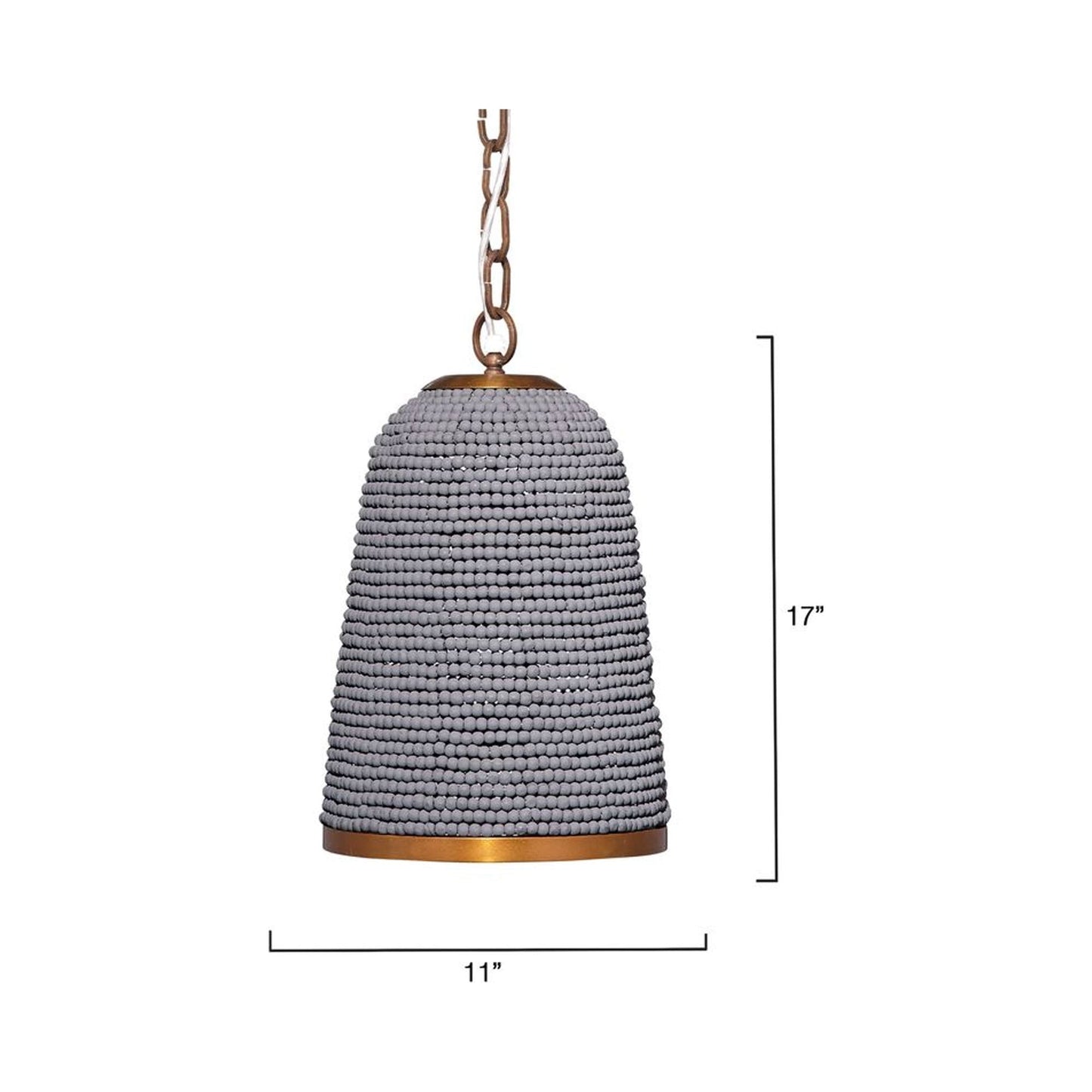 Creekside Pendant Light - line drawing.