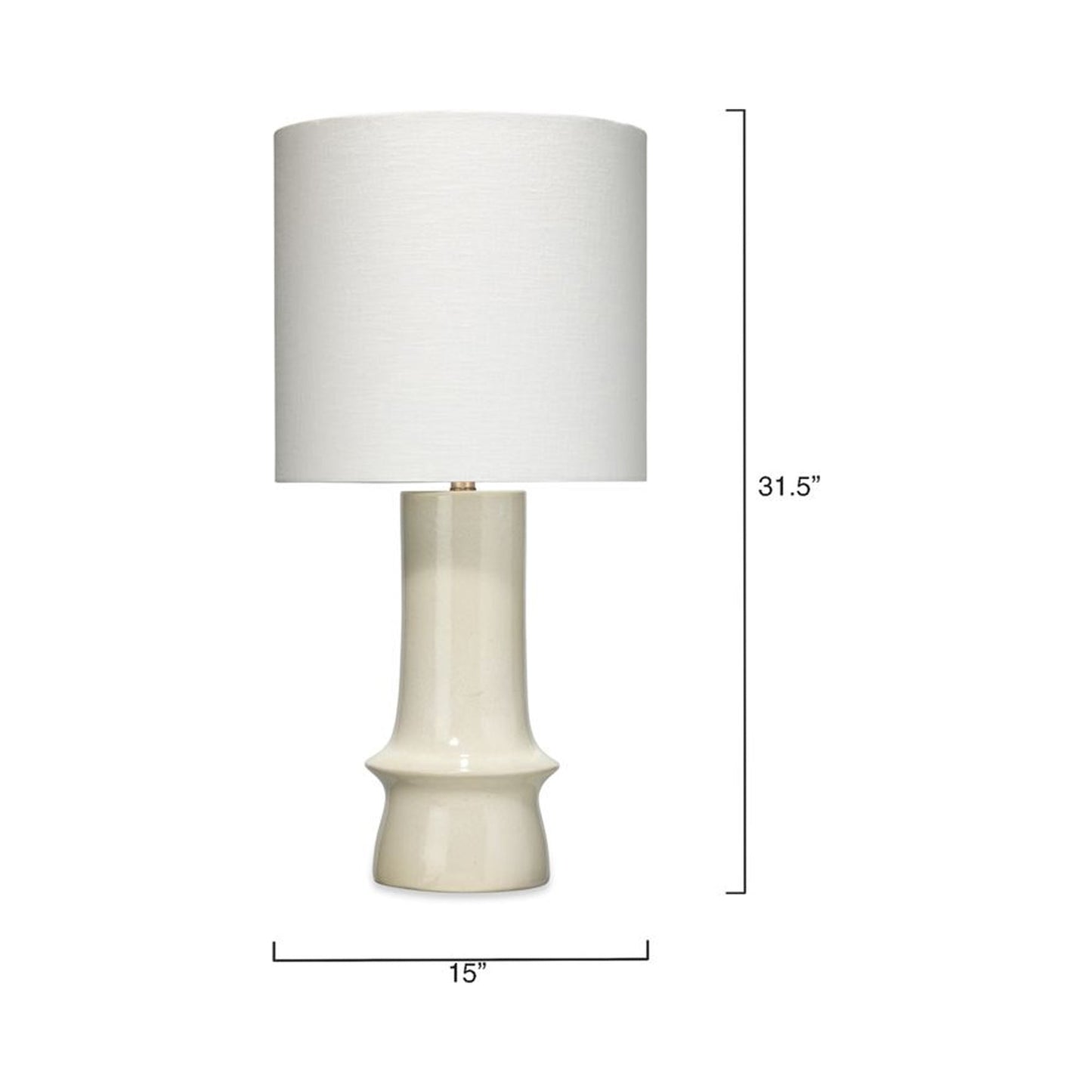 Crest Table Lamp - line drawing.