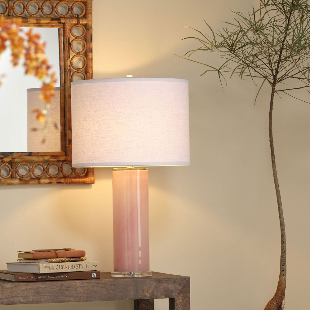 Dahlia Table Lamp in living room.