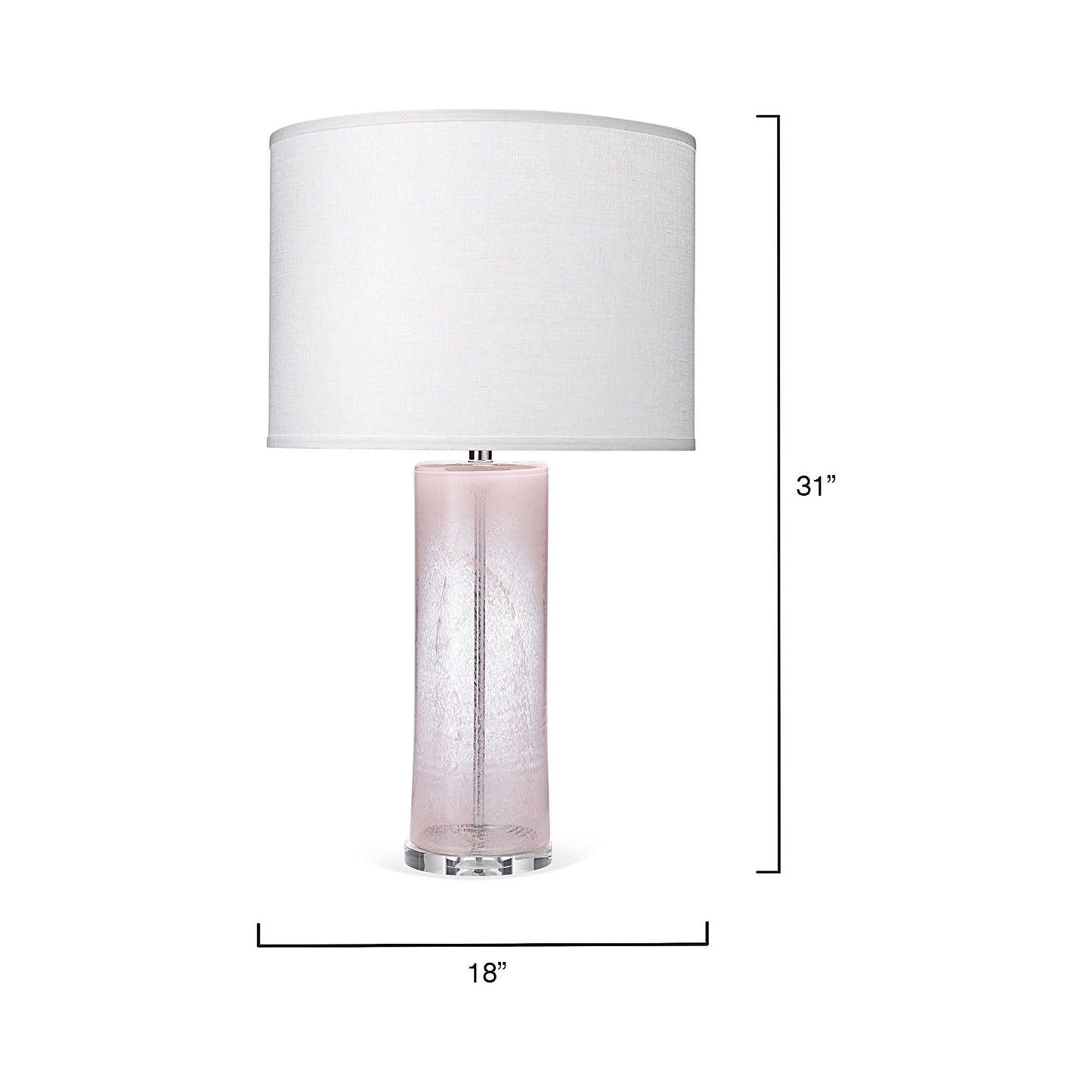 Dahlia Table Lamp - line drawing.