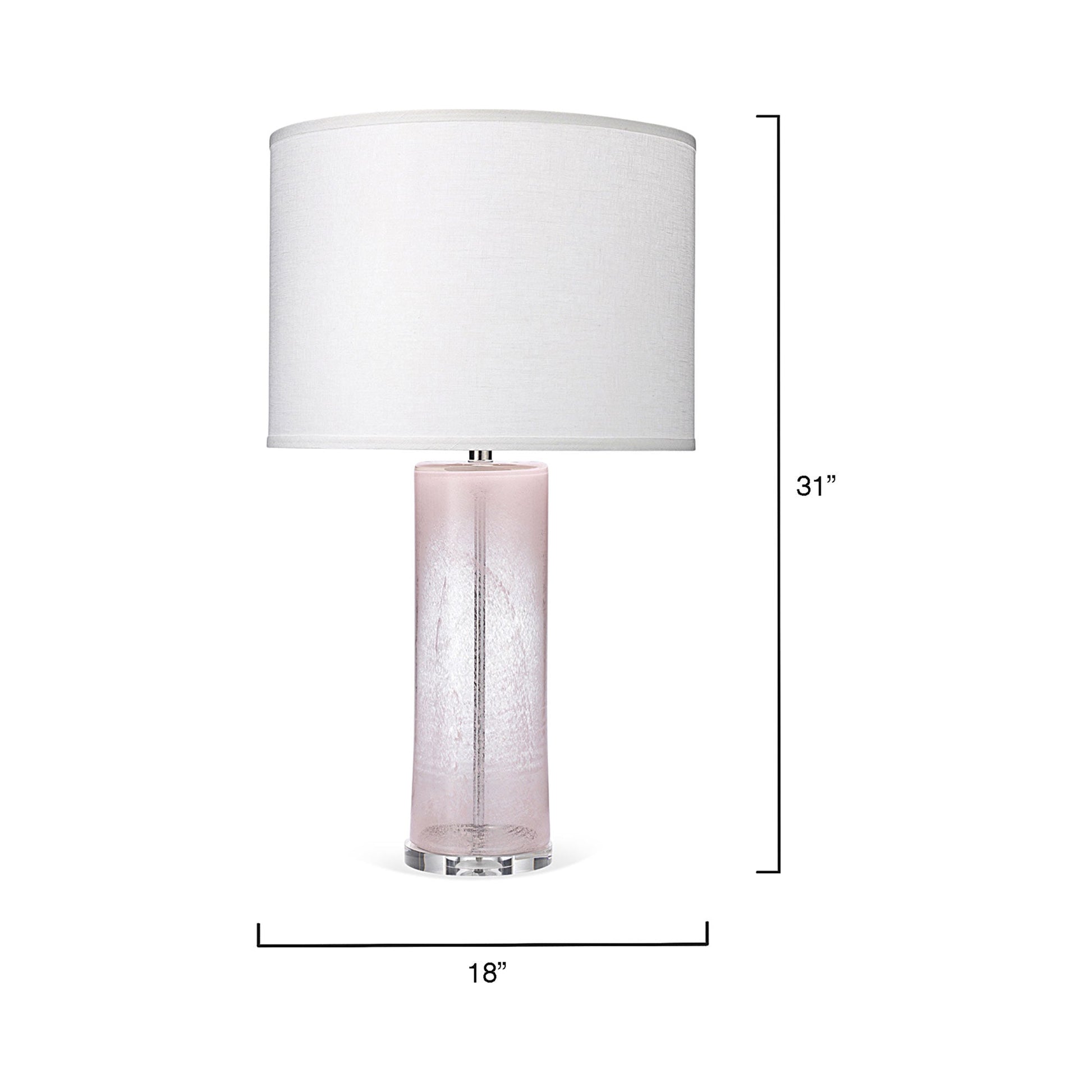 Dahlia Table Lamp - line drawing.
