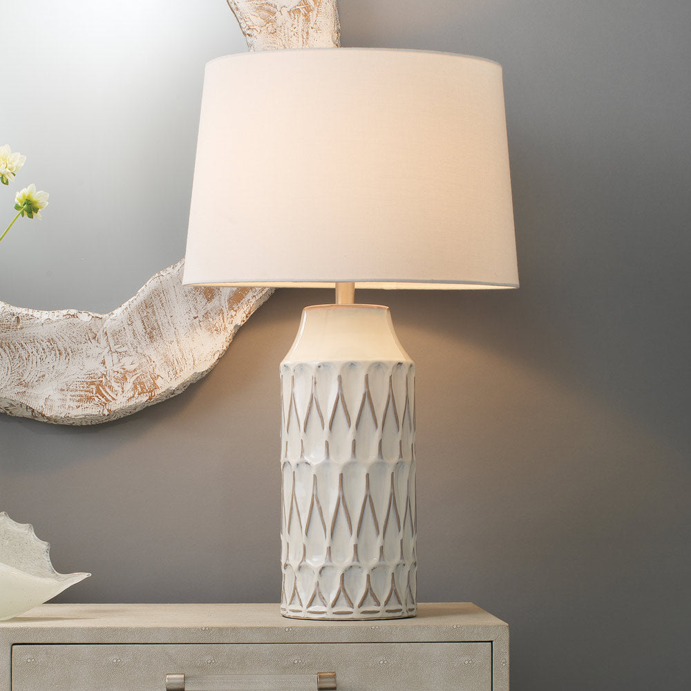 Dalia Table Lamp in living room.