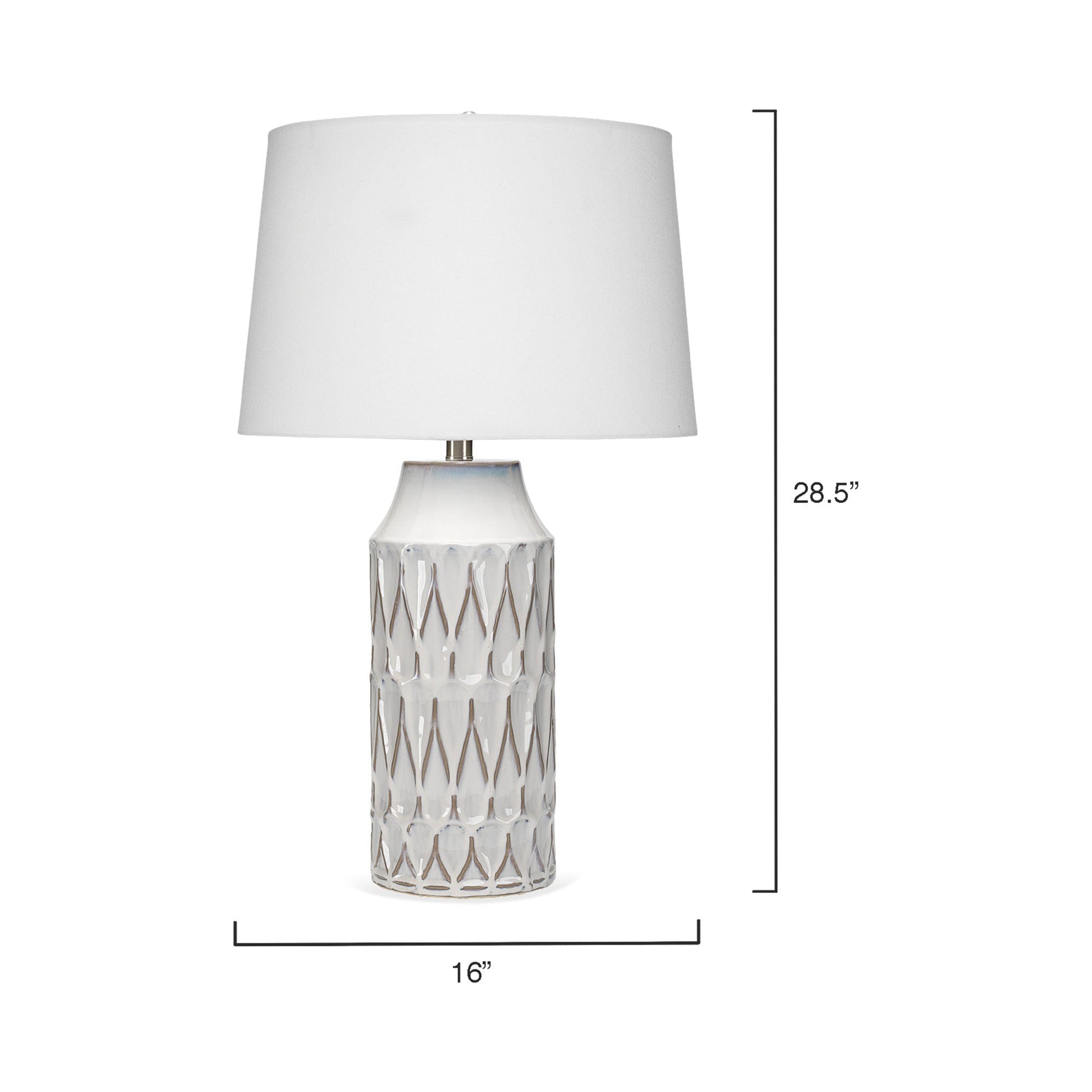 Dalia Table Lamp - line drawing.