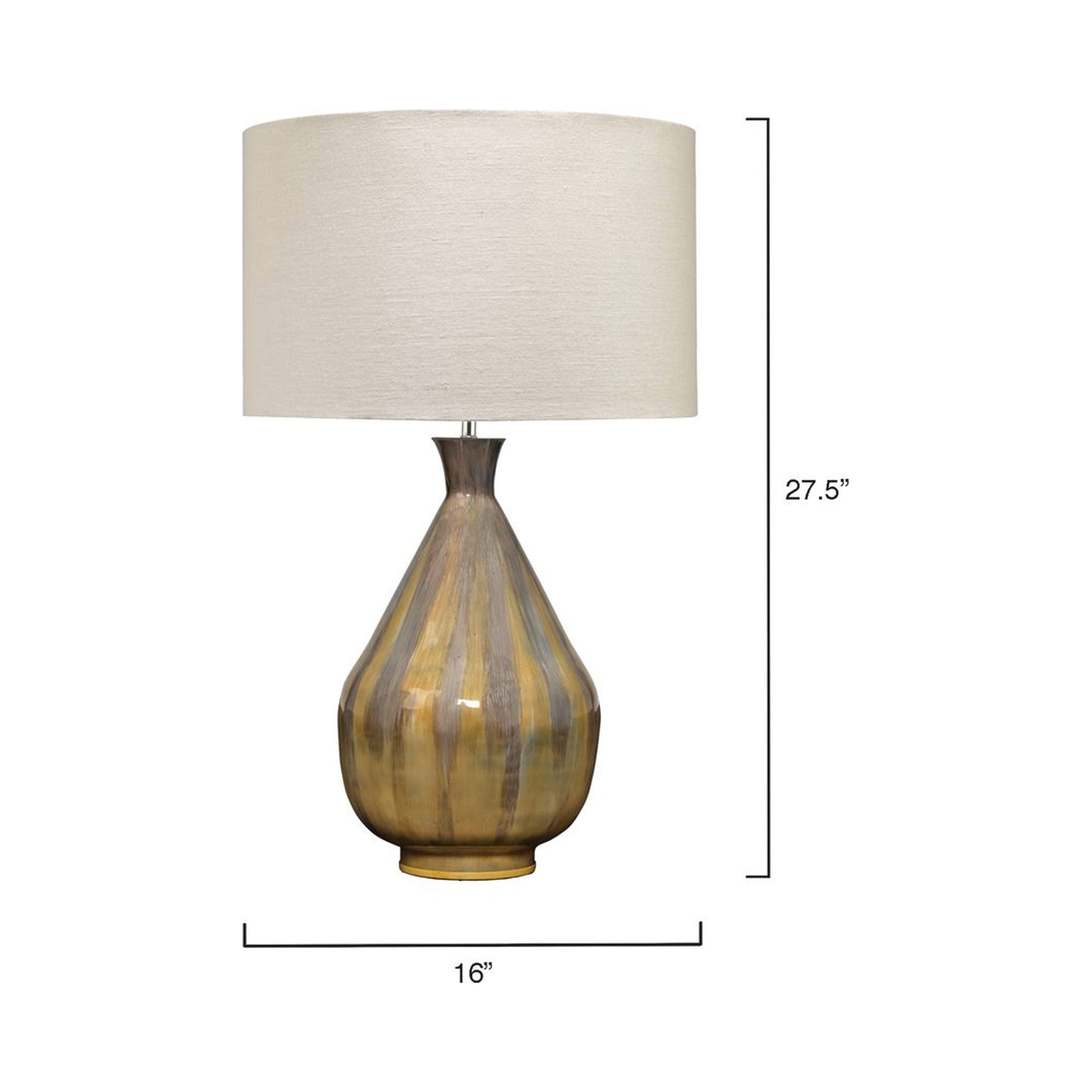 Daybreak Table Lamp - line drawing.
