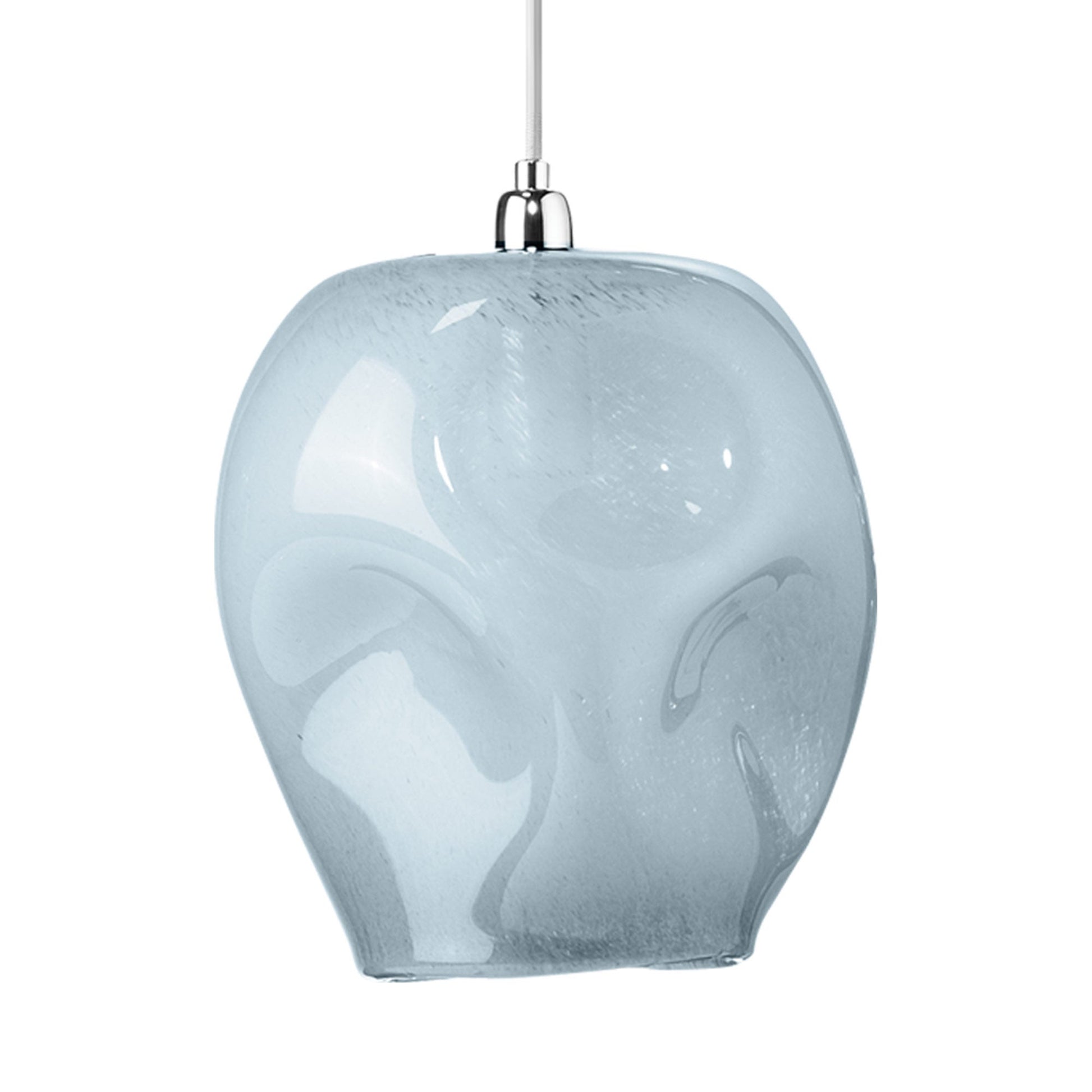 Dimpled Pendant Light in Blue.