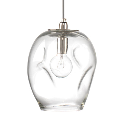 Dimpled Pendant Light in Clear.