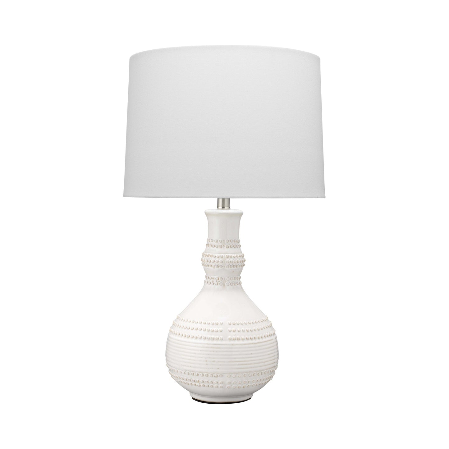 Droplet Table Lamp in White.