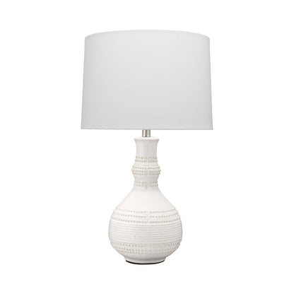 Droplet Table Lamp in White.