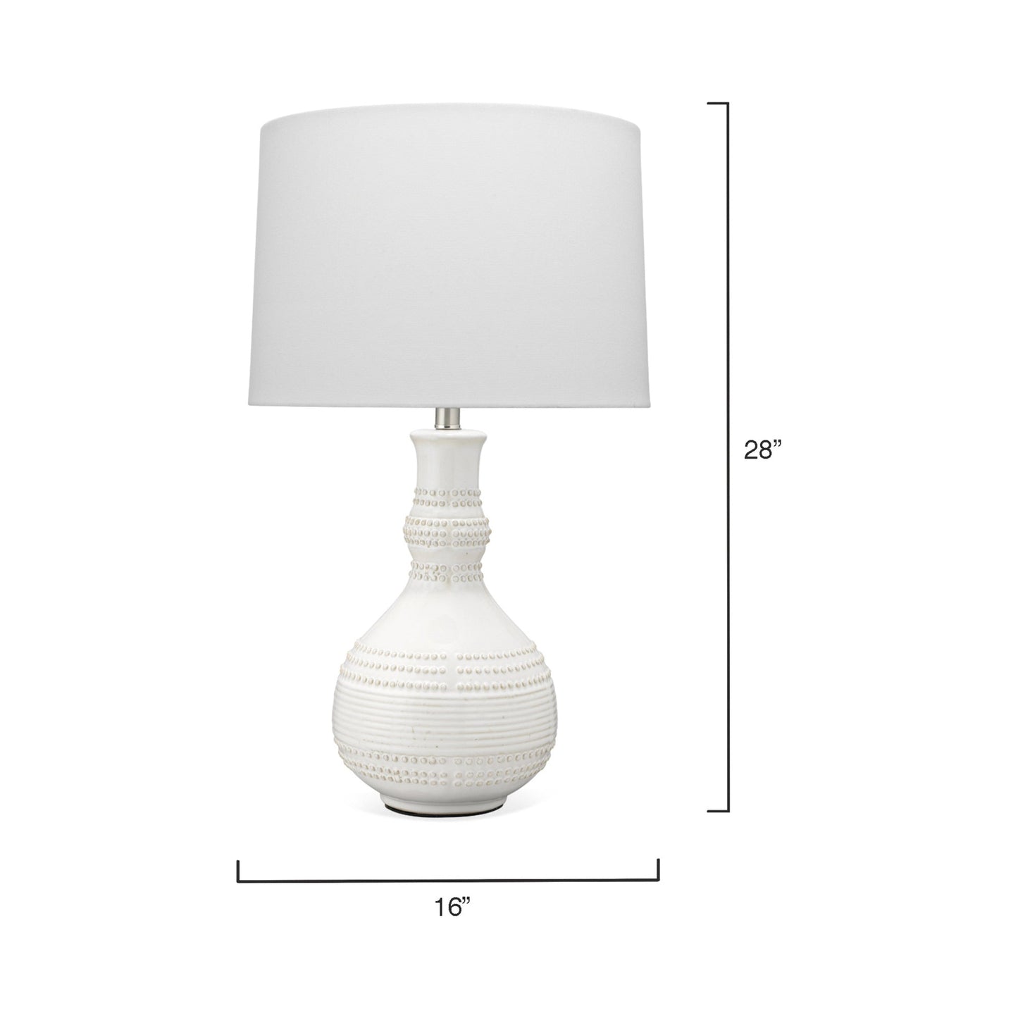 Droplet Table Lamp - line drawing.