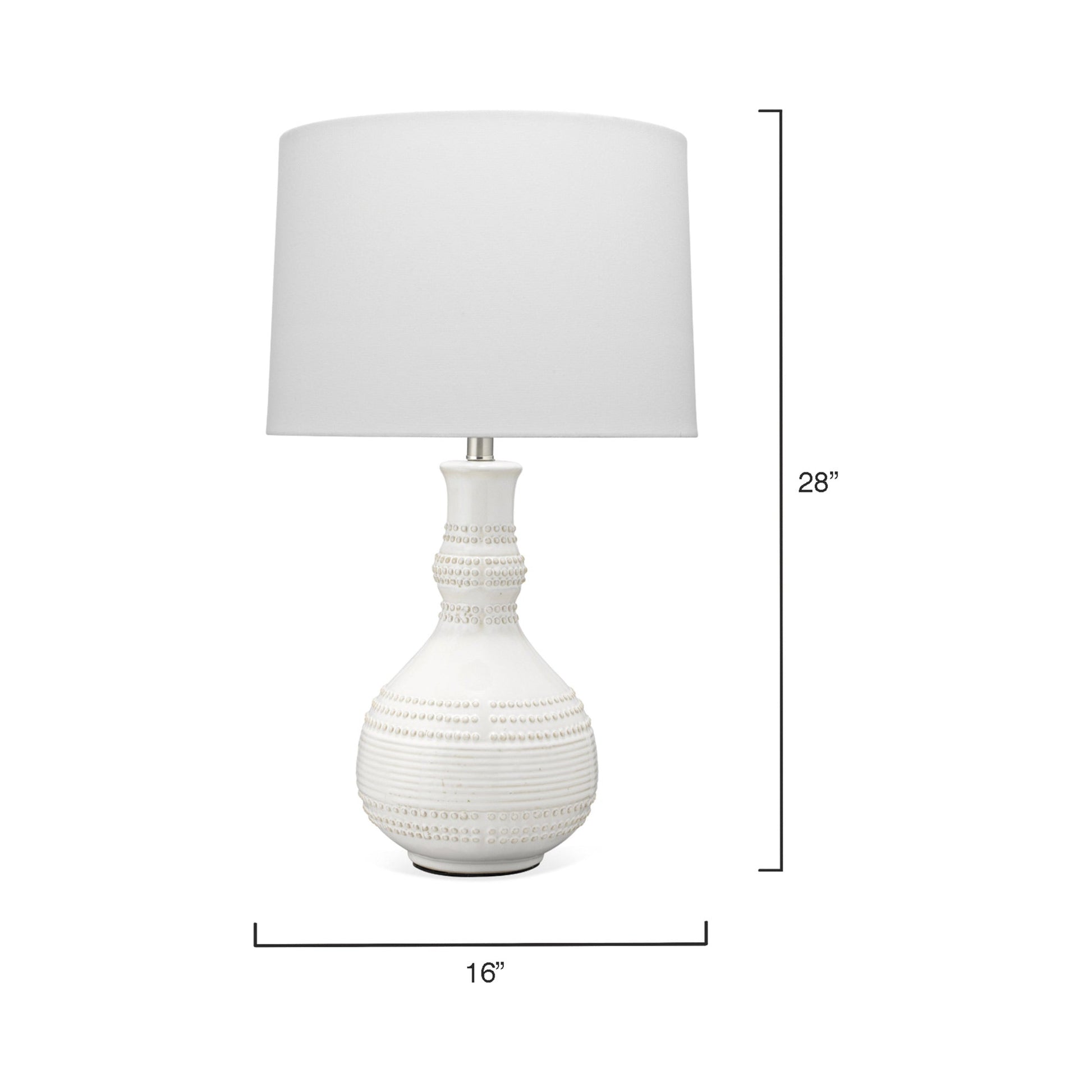 Droplet Table Lamp - line drawing.