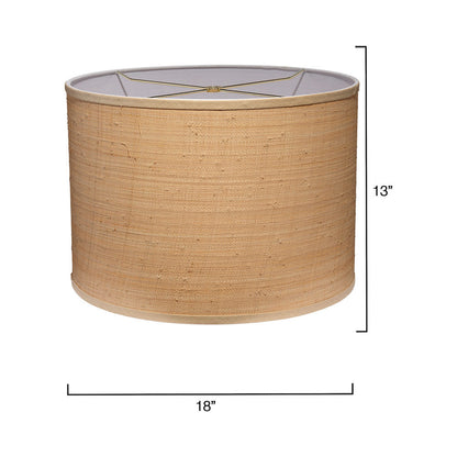Drum Raffia Shade - line drawing.