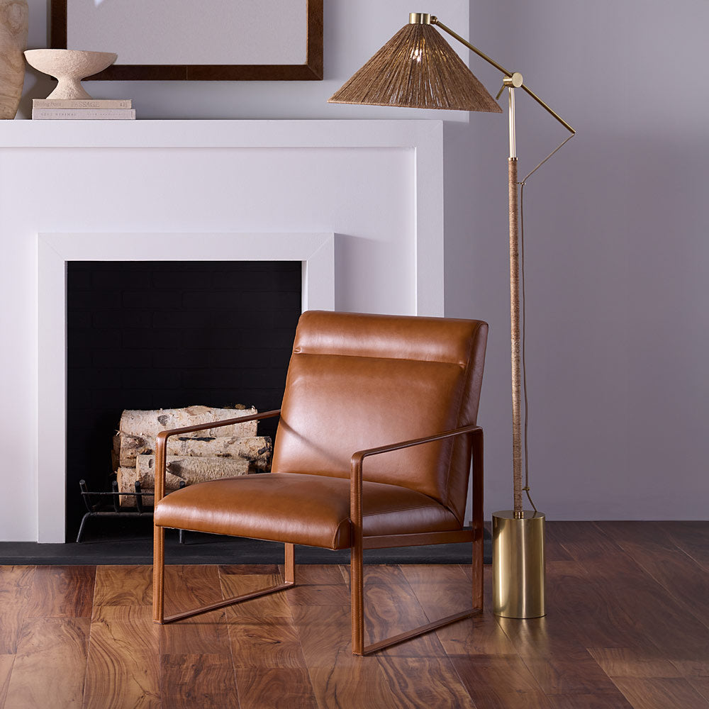 Fitzgerald Floor Lamp in living room.