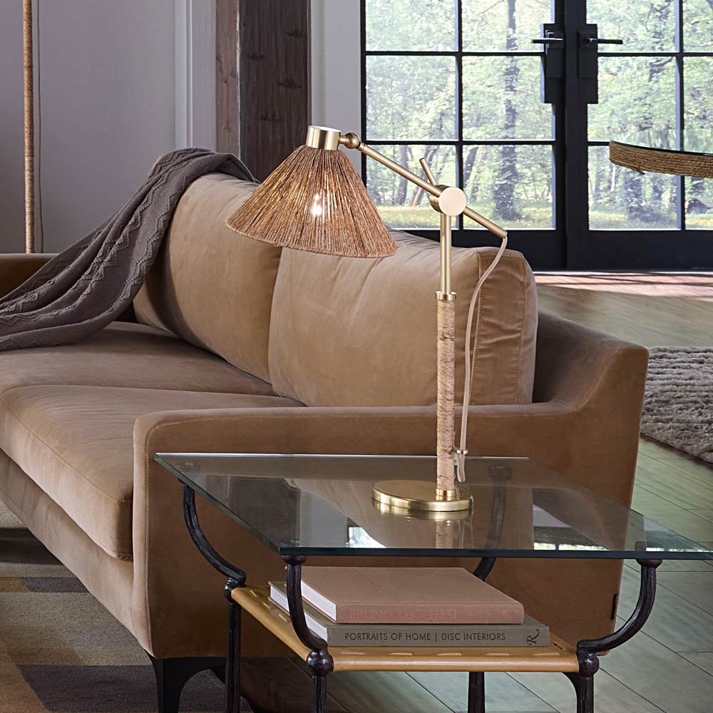 Fitzgerald Table Lamp in living room.