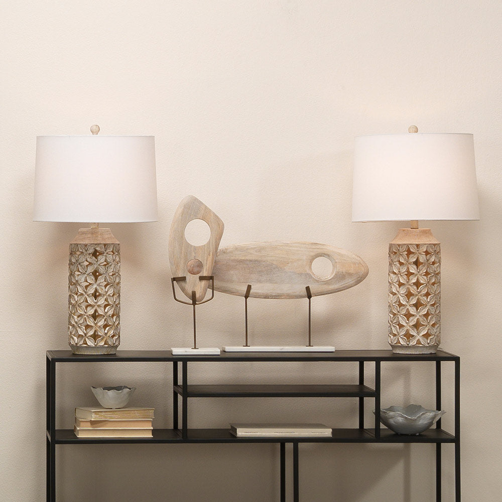 Flora Table Lamp in living room.