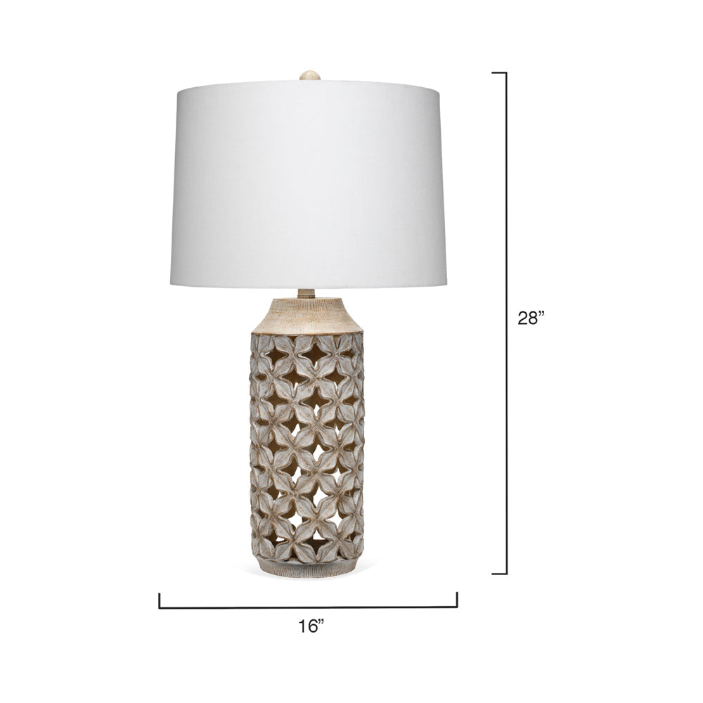 Flora Table Lamp - line drawing.