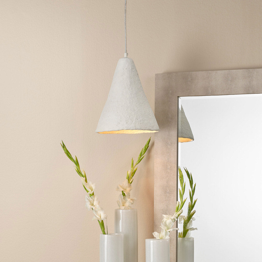Folio Pendant Light in living room.