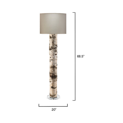 Forester Floor Lamp - line drawing.