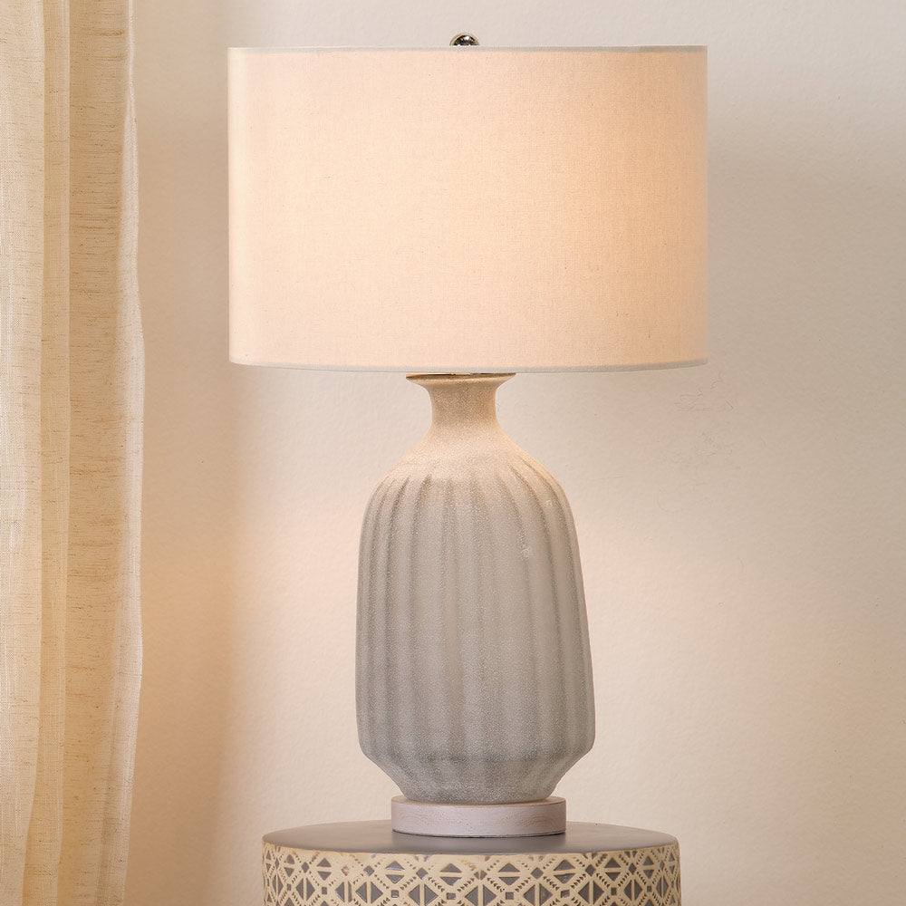 Frosted Glass Table Lamp in Detail.