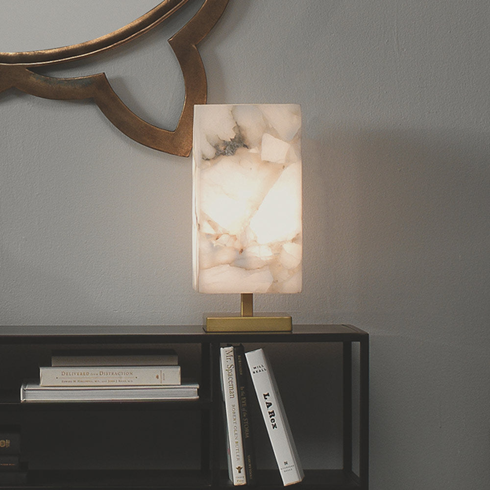 Ghost Axis Table Lamp in living room.