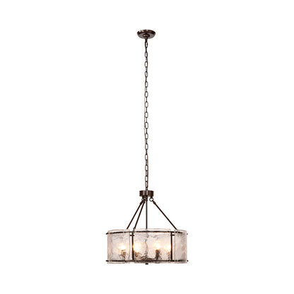 Glenn Round Chandelier in Bronze.