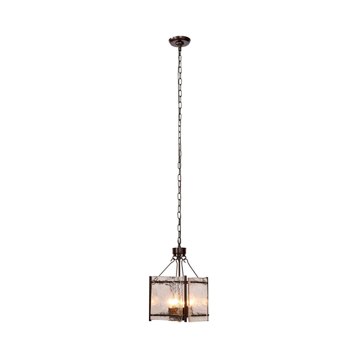 Glenn Square Chandelier in Bronze.