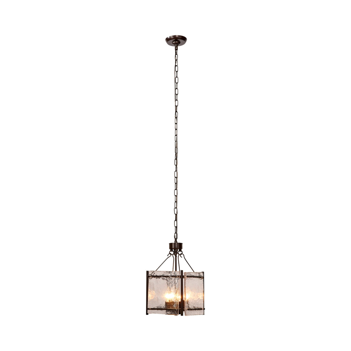 Glenn Square Chandelier in Bronze.
