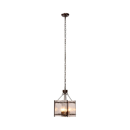 Glenn Square Chandelier in Bronze.