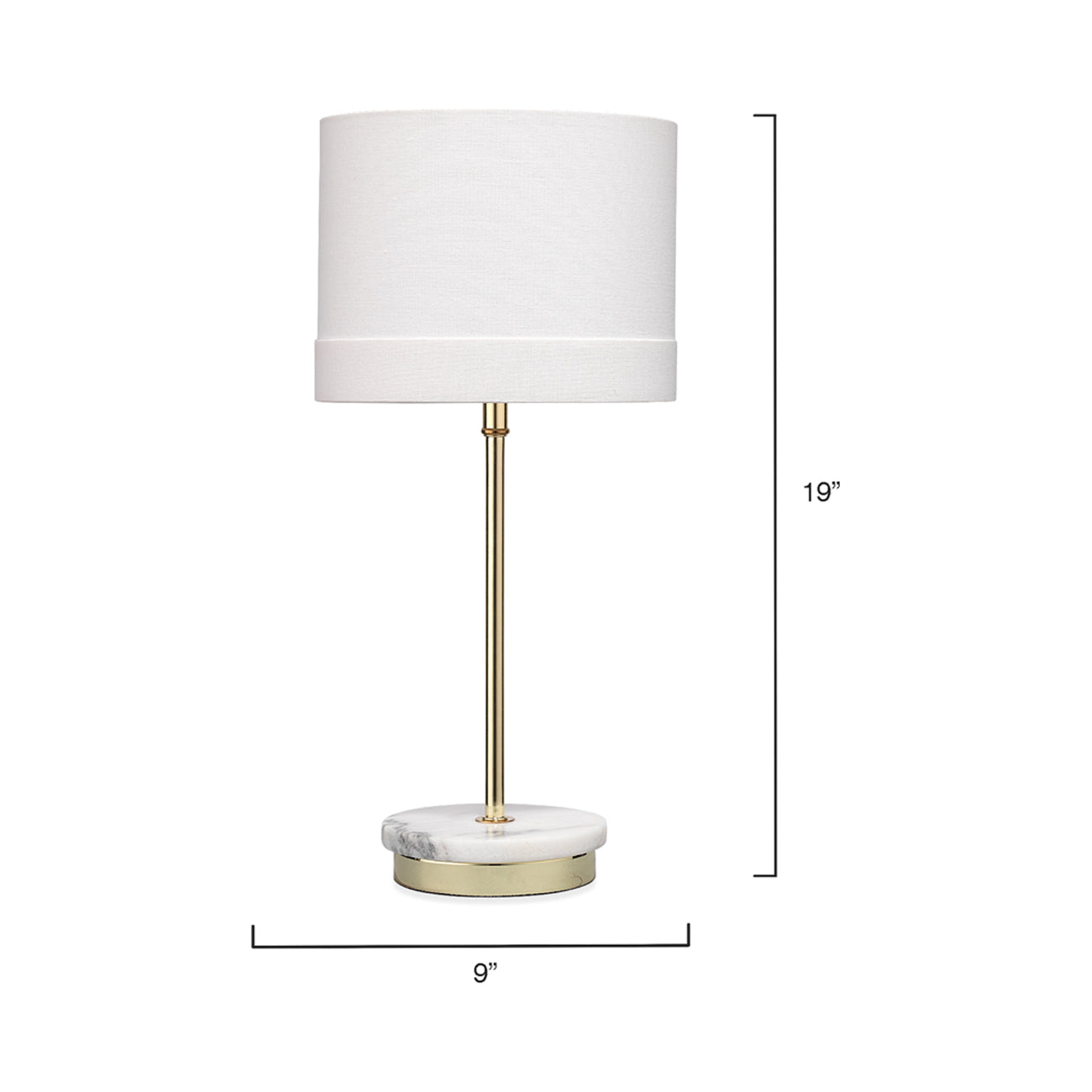 Grace Table Lamp - line drawing.