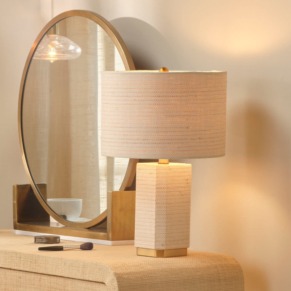 Haisley Table Lamp in living room.