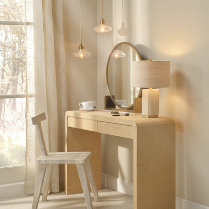 Haisley Table Lamp in living room.