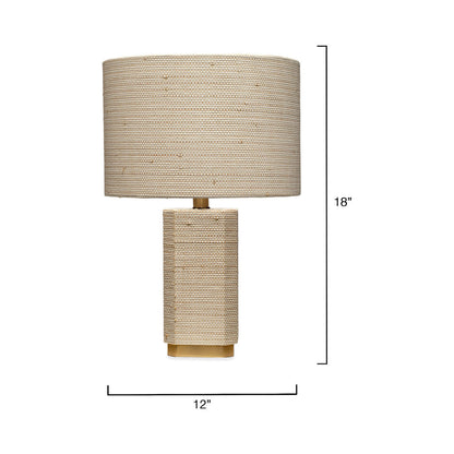 Haisley Table Lamp - line drawing.