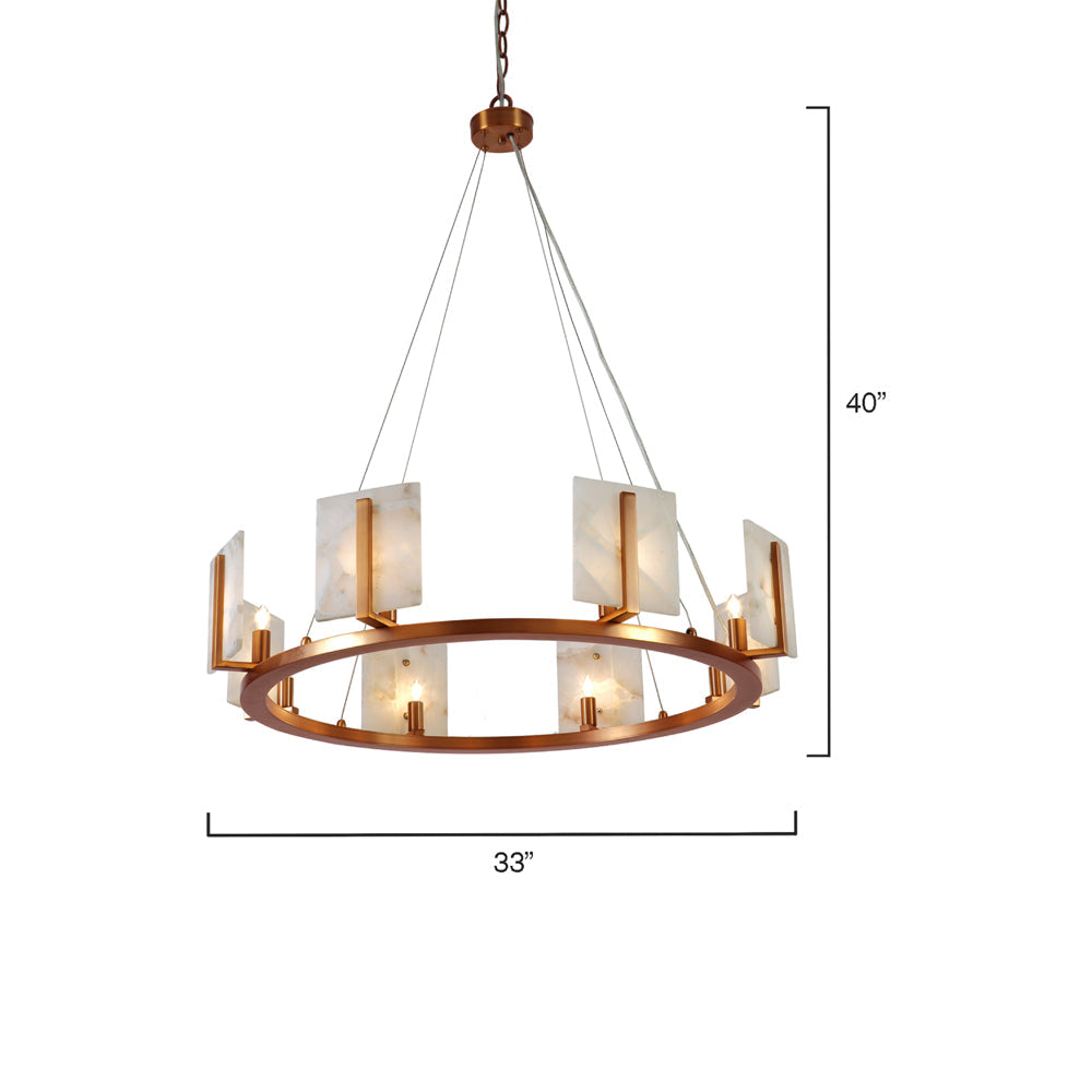 Halo Chandelier - line drawing.