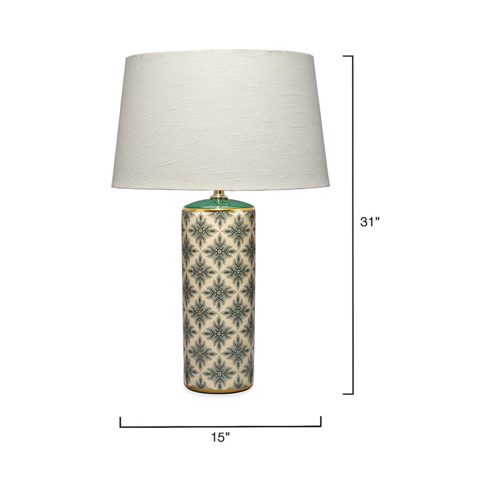 Harlequin Table Lamp - line drawing.