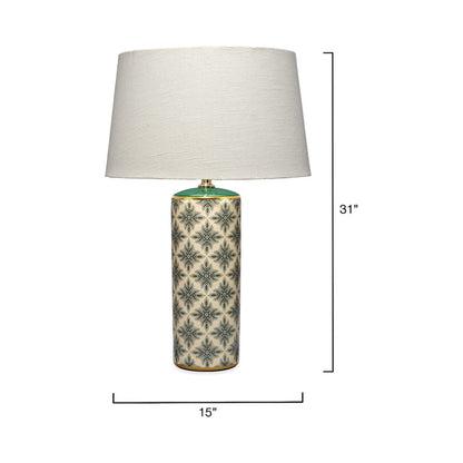 Harlequin Table Lamp - line drawing.
