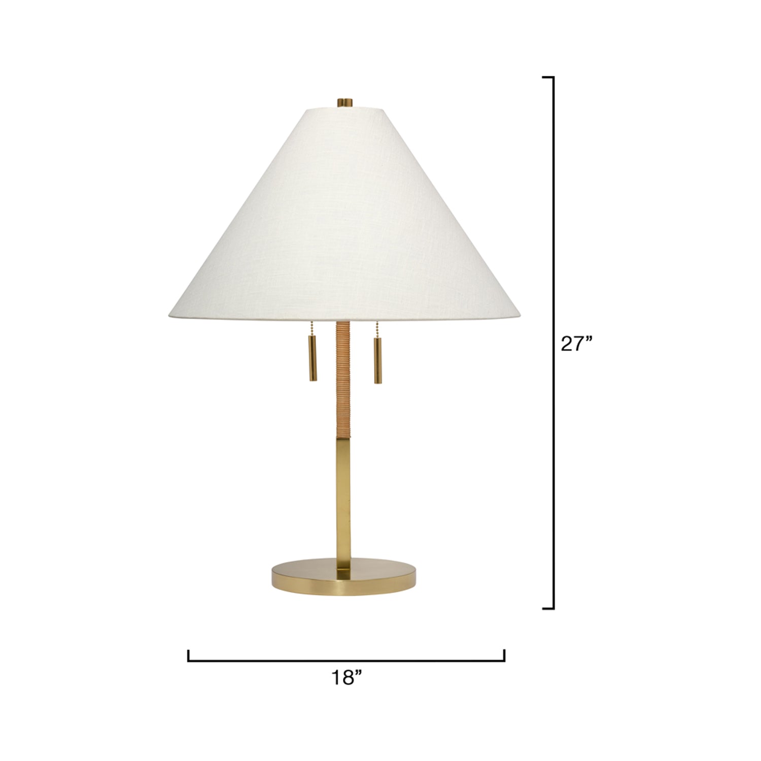 Harrison Table Lamp - line drawing.