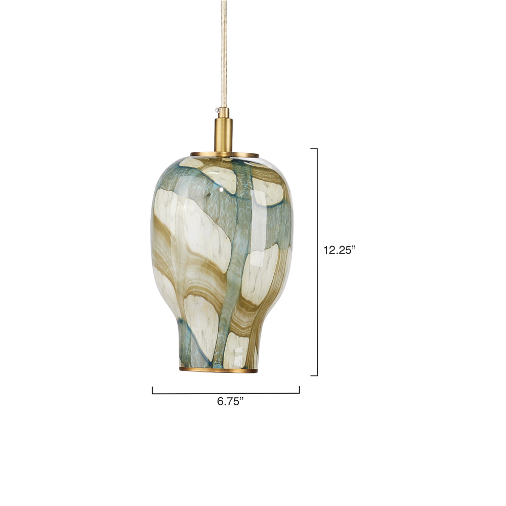 Helen Pendant Light - line drawing.