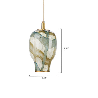Helen Pendant Light - line drawing.
