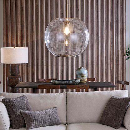 Helium Pendant Light in living room.