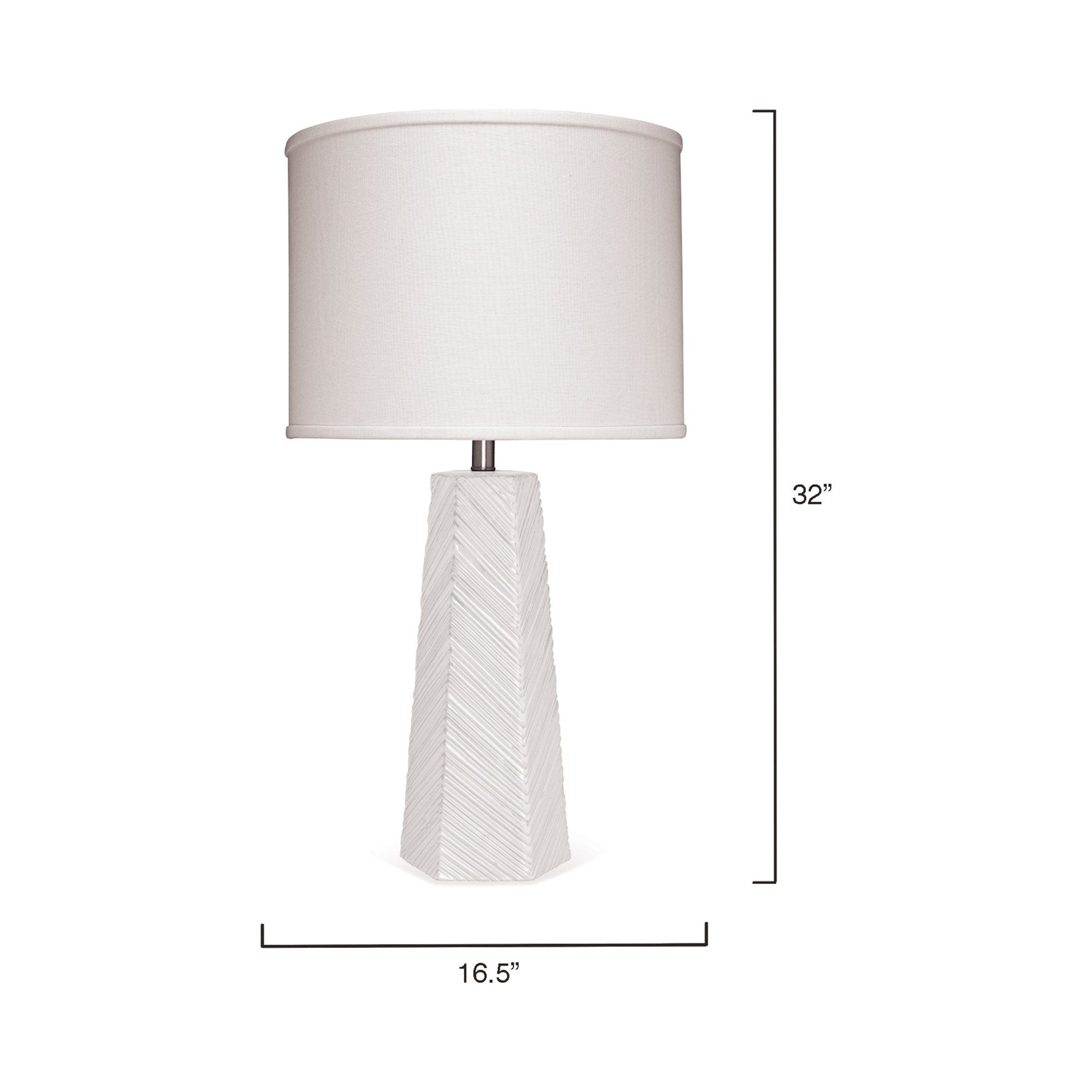 High Rise Table Lamp - line drawing.