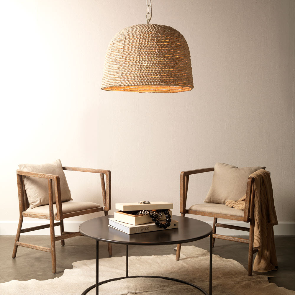 High Tide Pendant Light in living room.